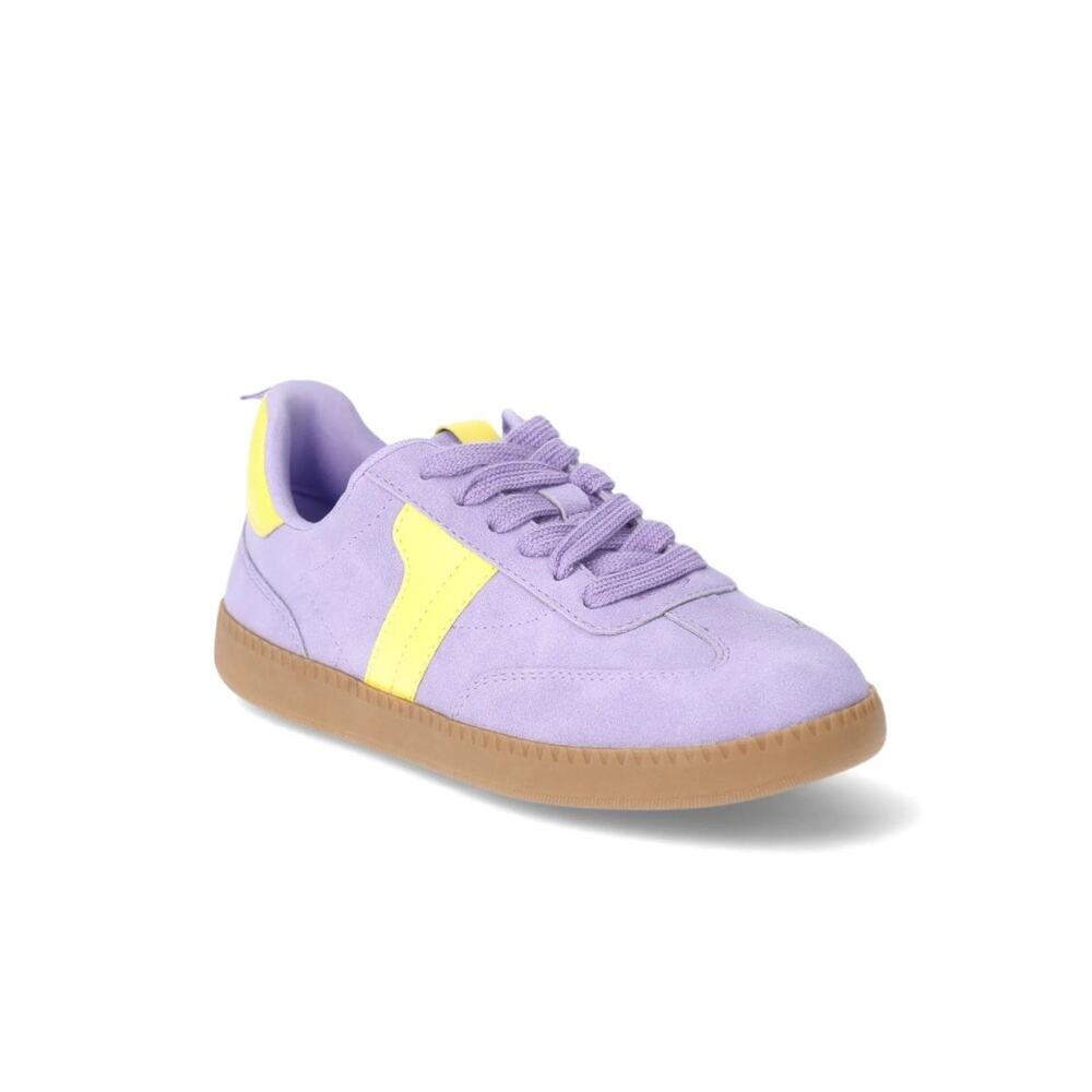 New girls color block samba style sneakers size 4
